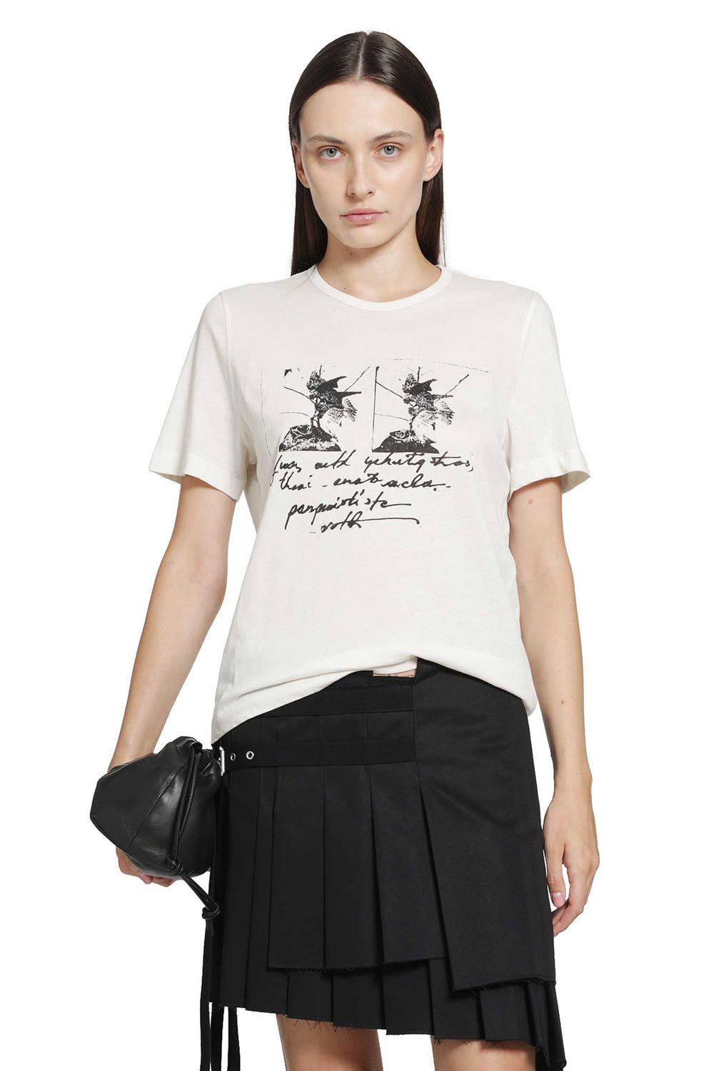 ANN DEMEULEMEESTER Fanie ''Birds Postcard'' Standard T-Shirt woman