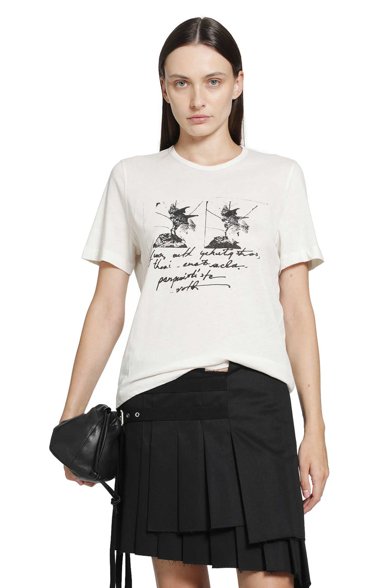ANN DEMEULEMEESTER Fanie ''Birds Postcard'' Standard T-Shirt woman