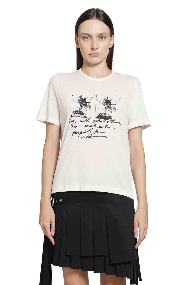 ANN DEMEULEMEESTER Fanie ''Birds Postcard'' Standard T-Shirt woman