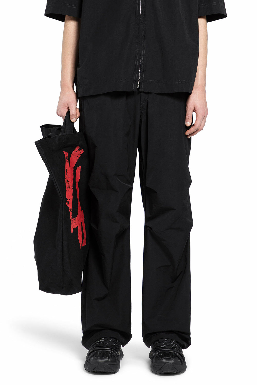 44 LABEL GROUP MAN BLACK TROUSERS