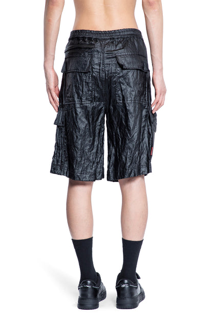 44 LABEL GROUP MAN BLACK SHORTS & SKIRTS