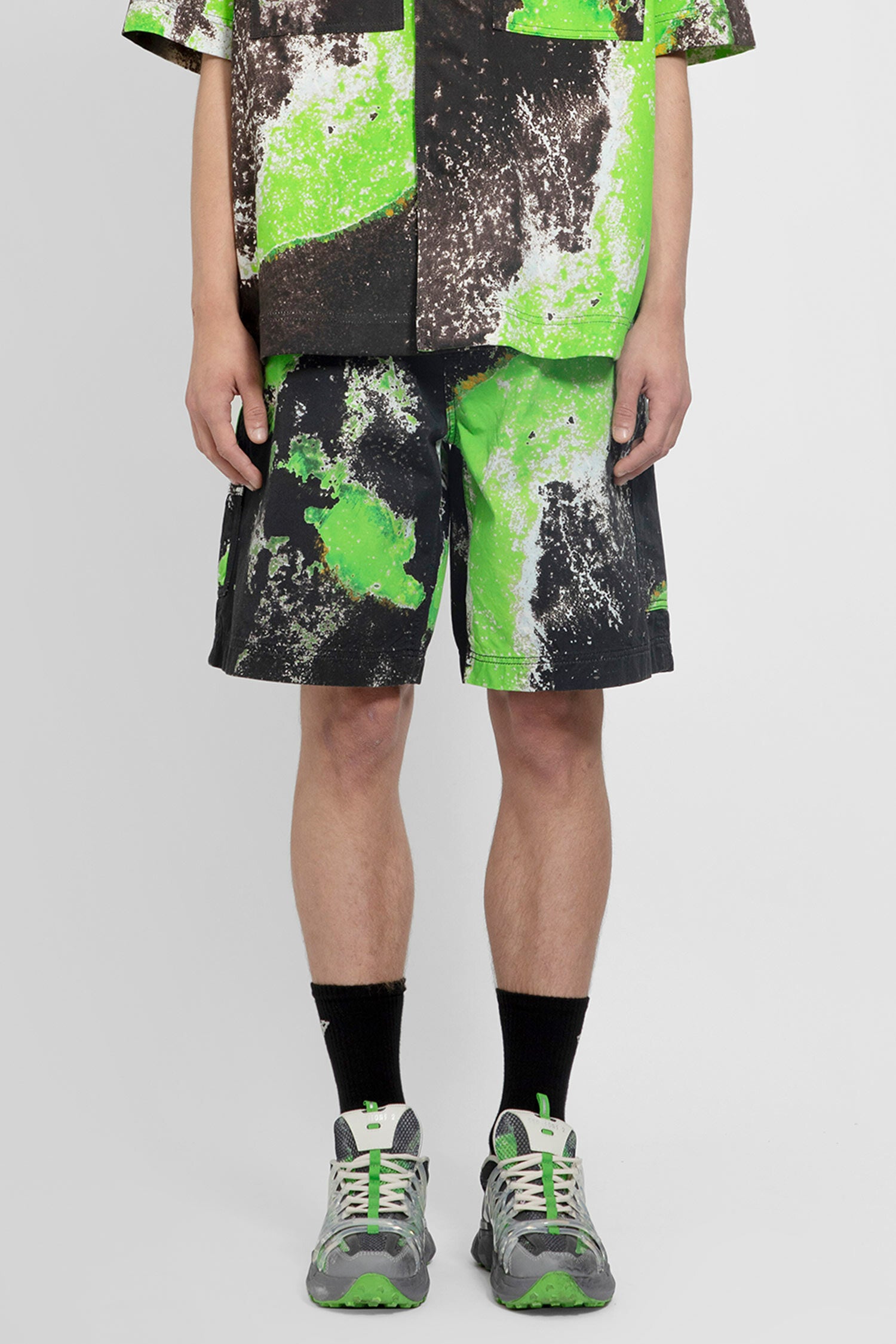 44 LABEL GROUP MAN MULTICOLOR SHORTS & SKIRTS