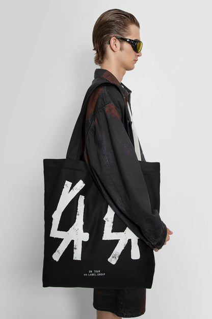 44 LABEL GROUP MAN BLACK TOTE BAGS