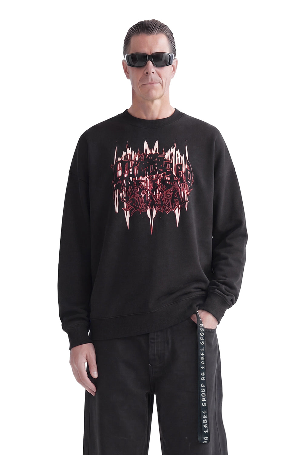44 LABEL GROUP Damage Crewneck Sweatshirt man