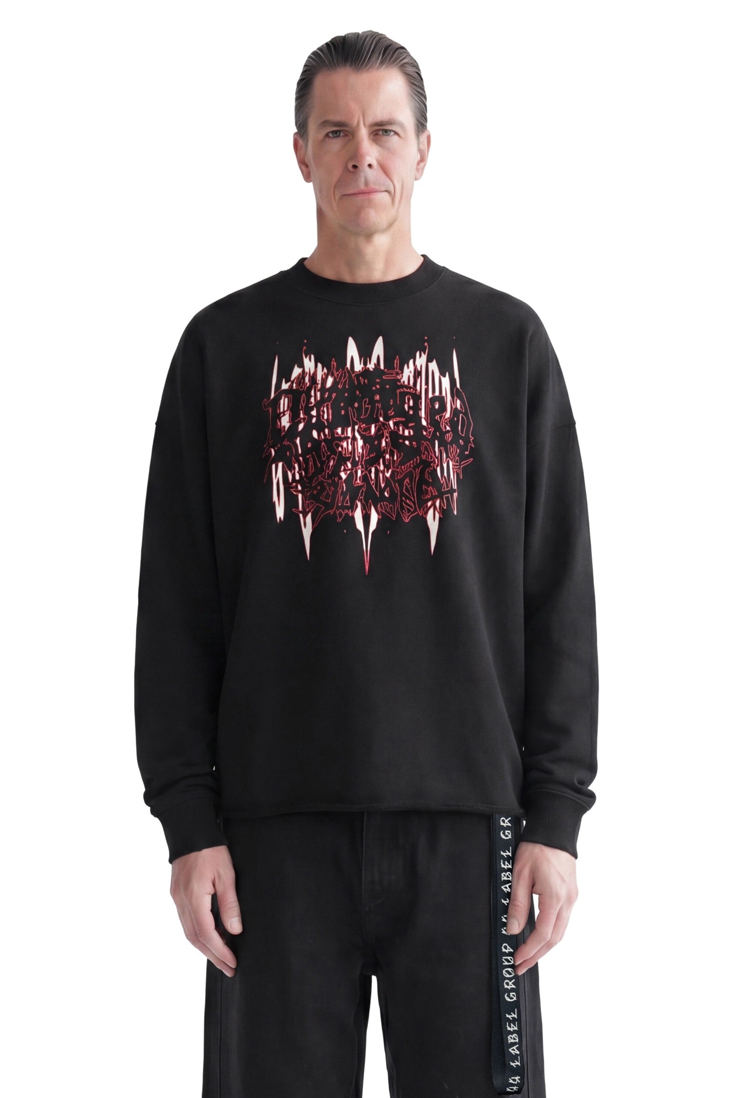 44 LABEL GROUP Damage Crewneck Sweatshirt man