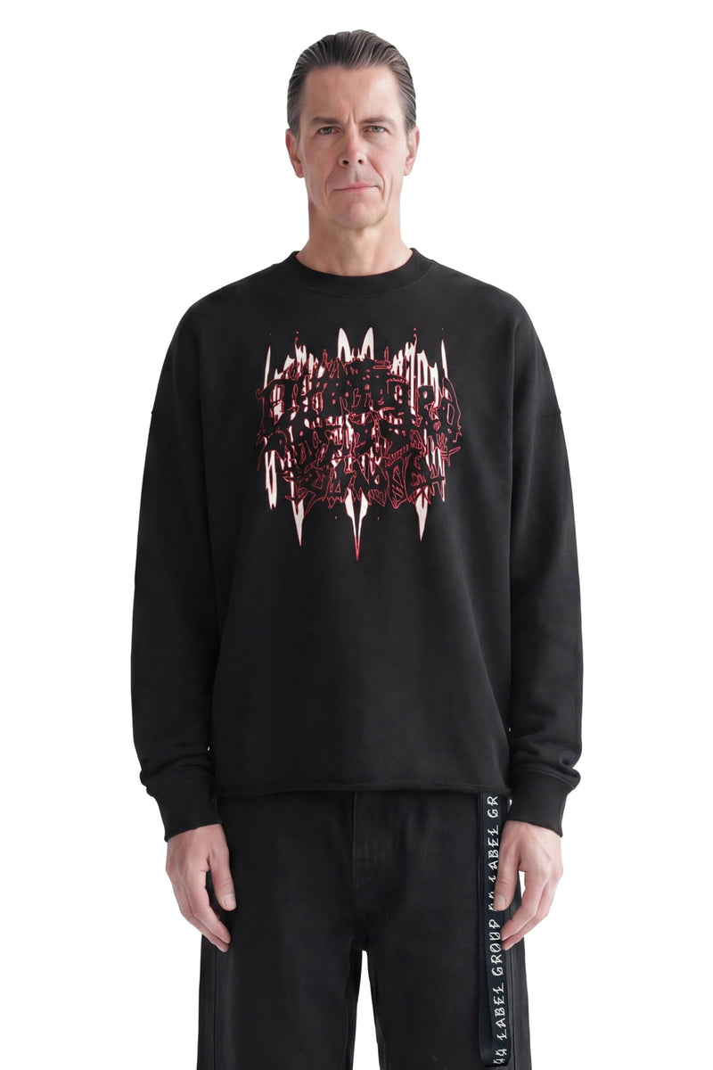 44 LABEL GROUP Damage Crewneck Sweatshirt man