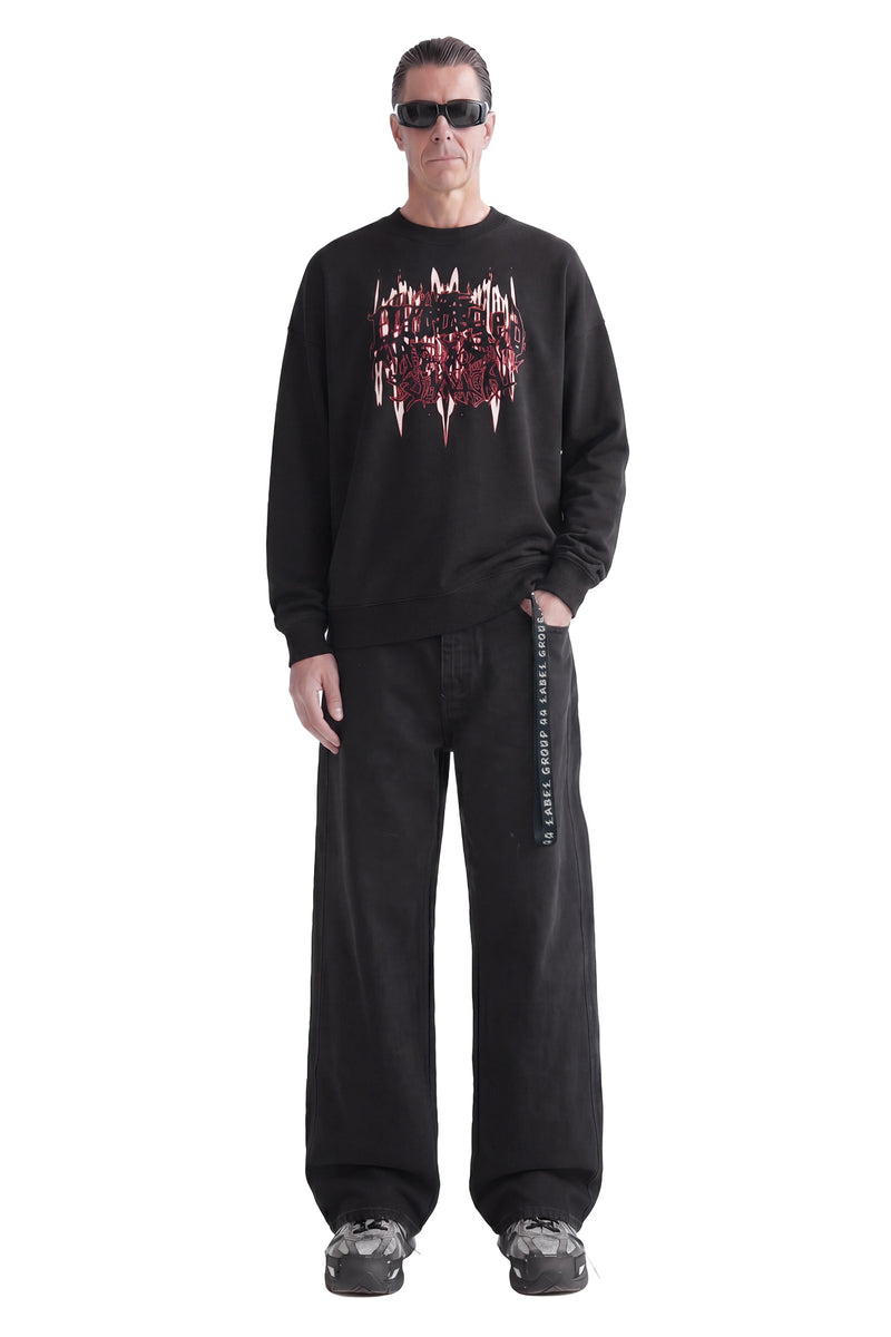 44 LABEL GROUP Damage Crewneck Sweatshirt man