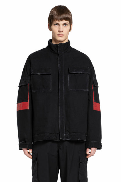 Antonioli 44 LABEL GROUP MAN BLACK JACKETS