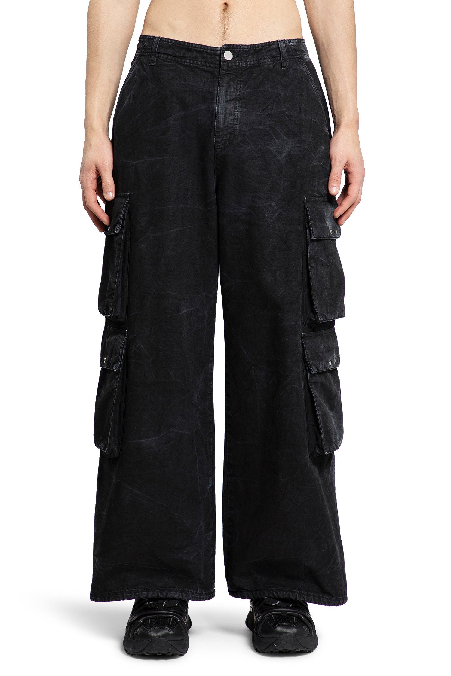 44 LABEL GROUP MAN BLACK TROUSERS