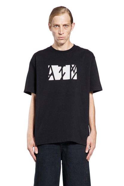 44 LABEL GROUP MAN BLACK T-SHIRTS & TANK TOPS