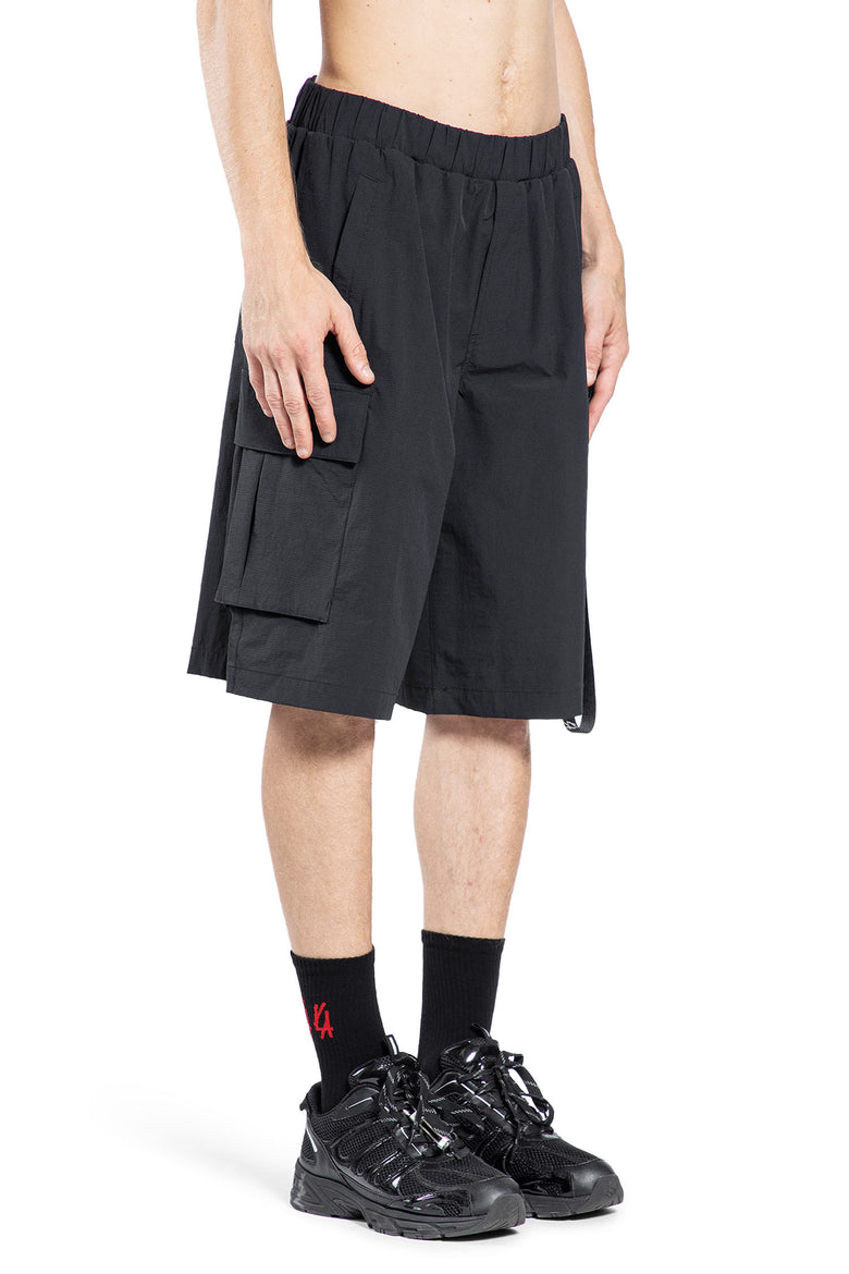 44 LABEL GROUP MAN BLACK SHORTS & SKIRTS