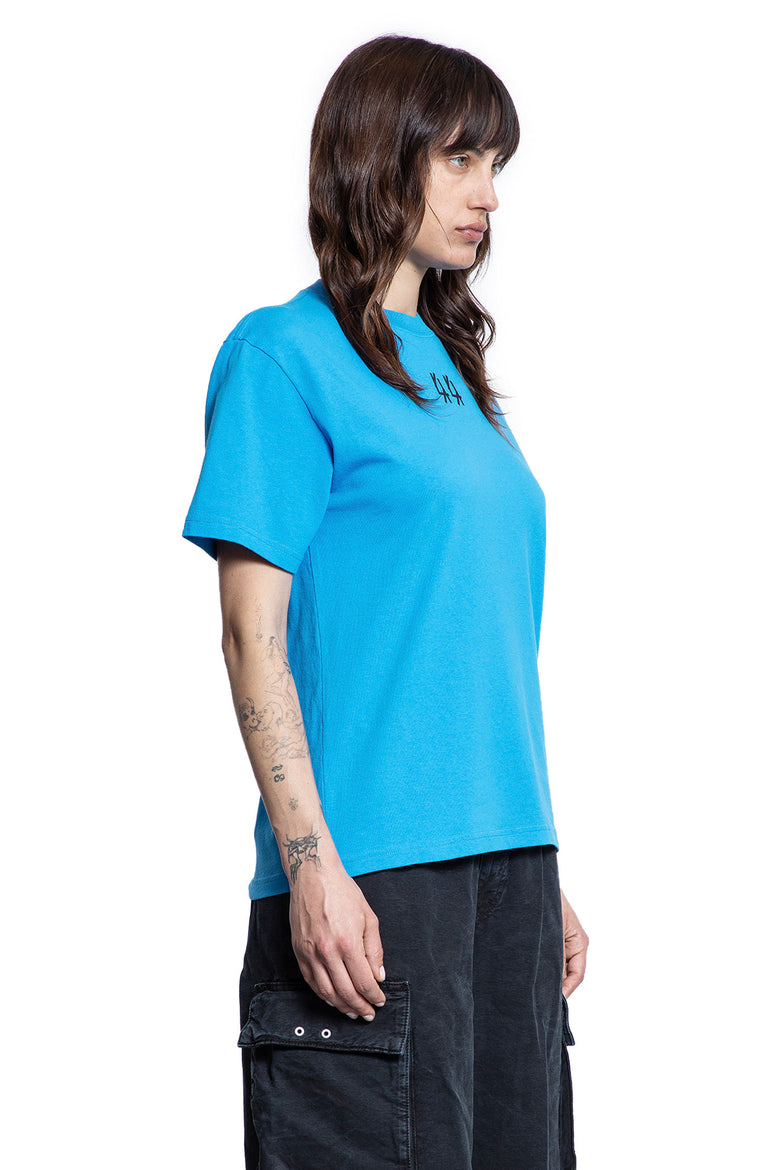 44 LABEL GROUP WOMAN BLUE T-SHIRTS & TANK TOPS