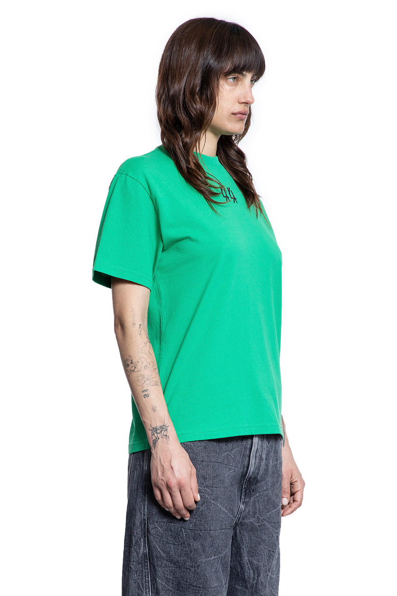 44 LABEL GROUP WOMAN GREEN T-SHIRTS & TANK TOPS