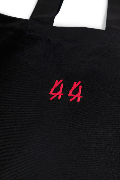 44 LABEL GROUP MAN BLACK TOTE BAGS