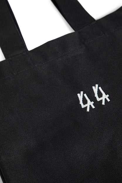 44 LABEL GROUP MAN BLACK TOTE BAGS