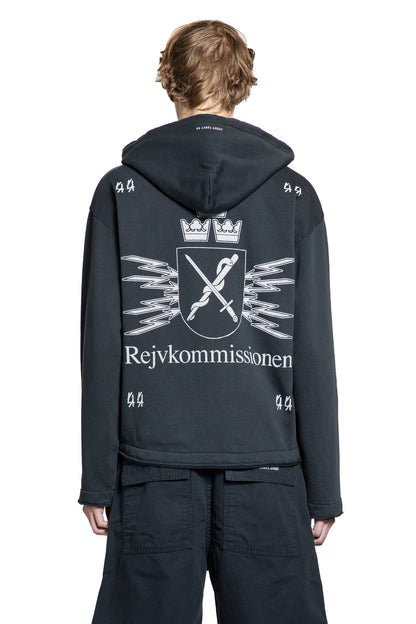 44 LABEL GROUP MAN BLACK SWEATSHIRTS