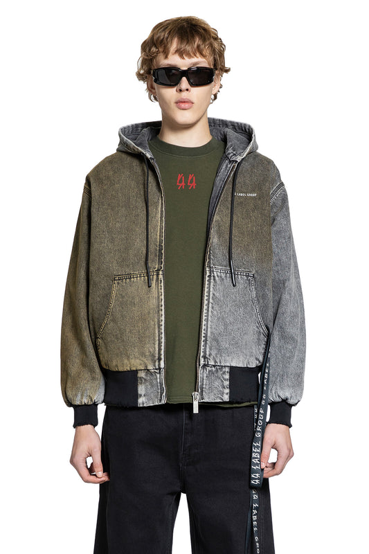 Padded Denim Jacket Dirty Print