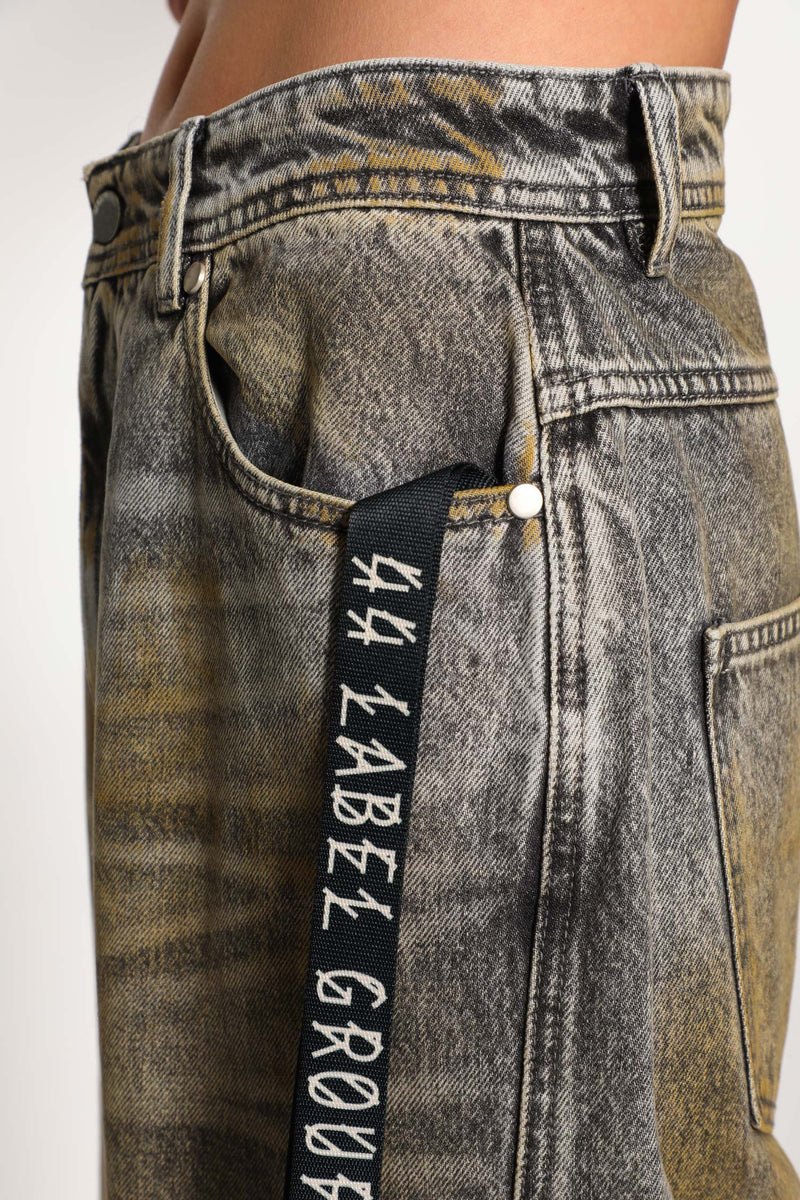 Baggy Jeans In Firm Denim Fabric - Antonioli.eu