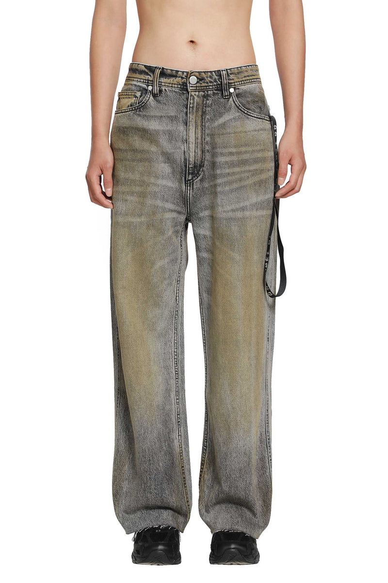 44 LABEL GROUP ''Drag me to Hell'' Soil Denim Pants man