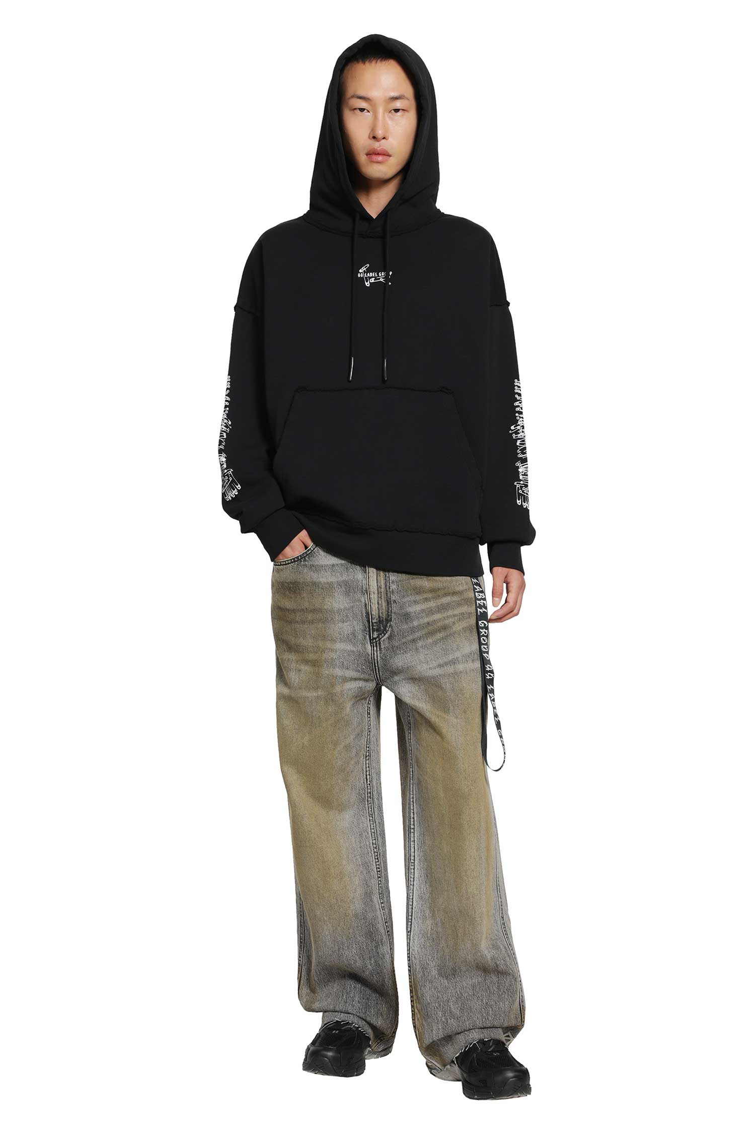 44 LABEL GROUP ''Drag me to Hell'' Soil Denim Pants man