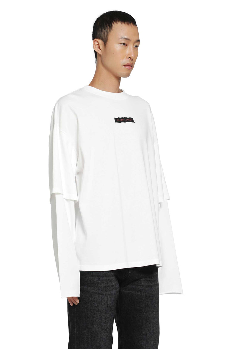 44 LABEL GROUP Layered Sleeve Graphic T-Shirt man