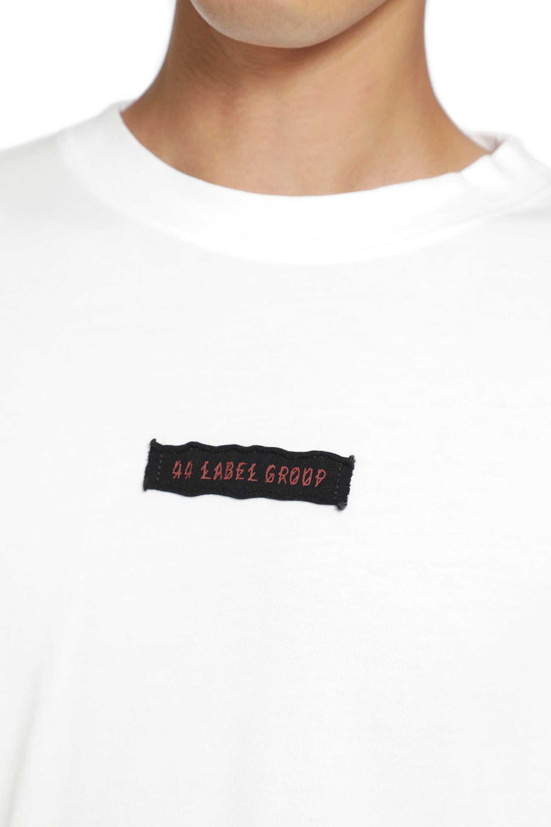 44 LABEL GROUP Layered Sleeve Graphic T-Shirt man