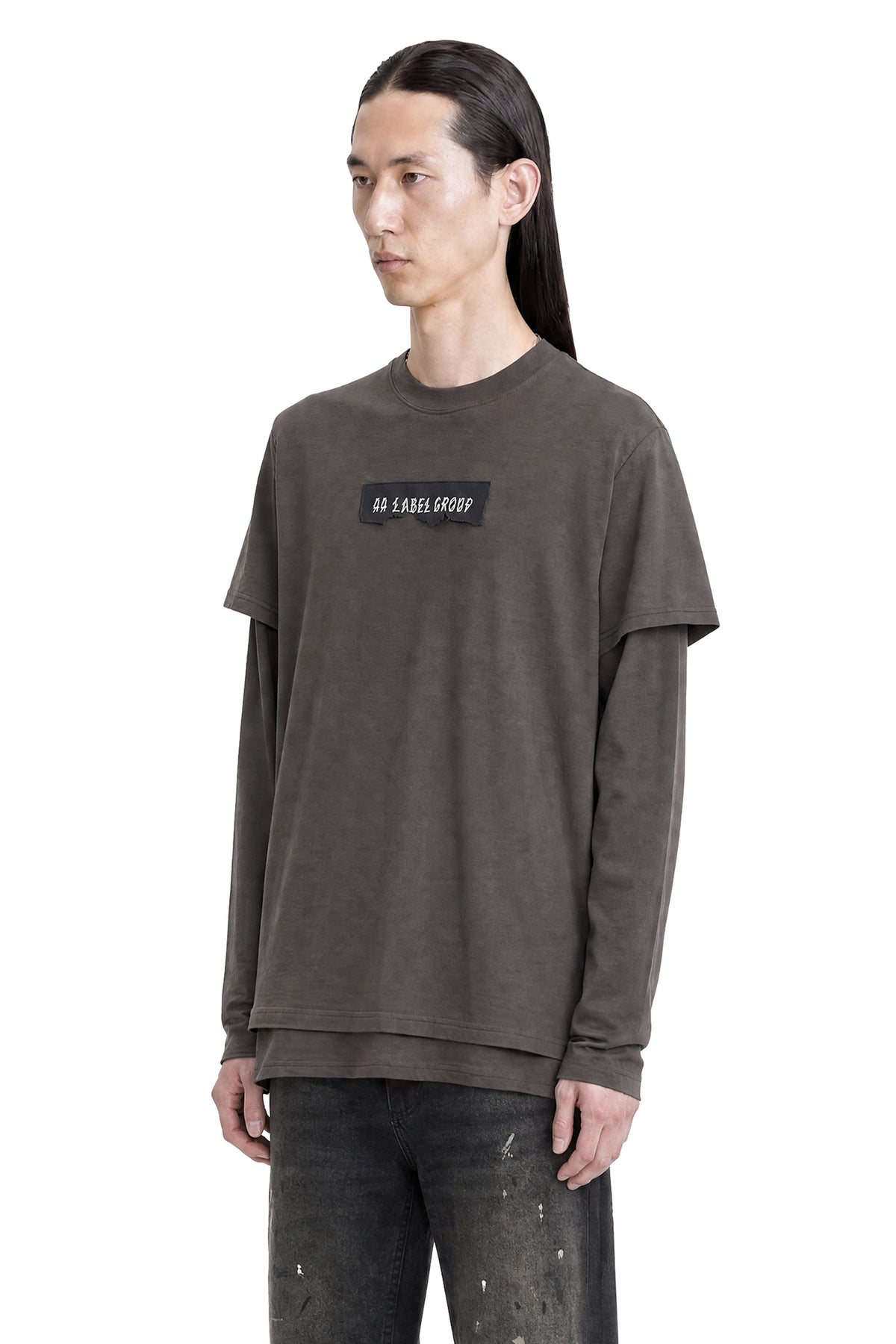 Burnt Label Double Long Sleeve T-Shirt
