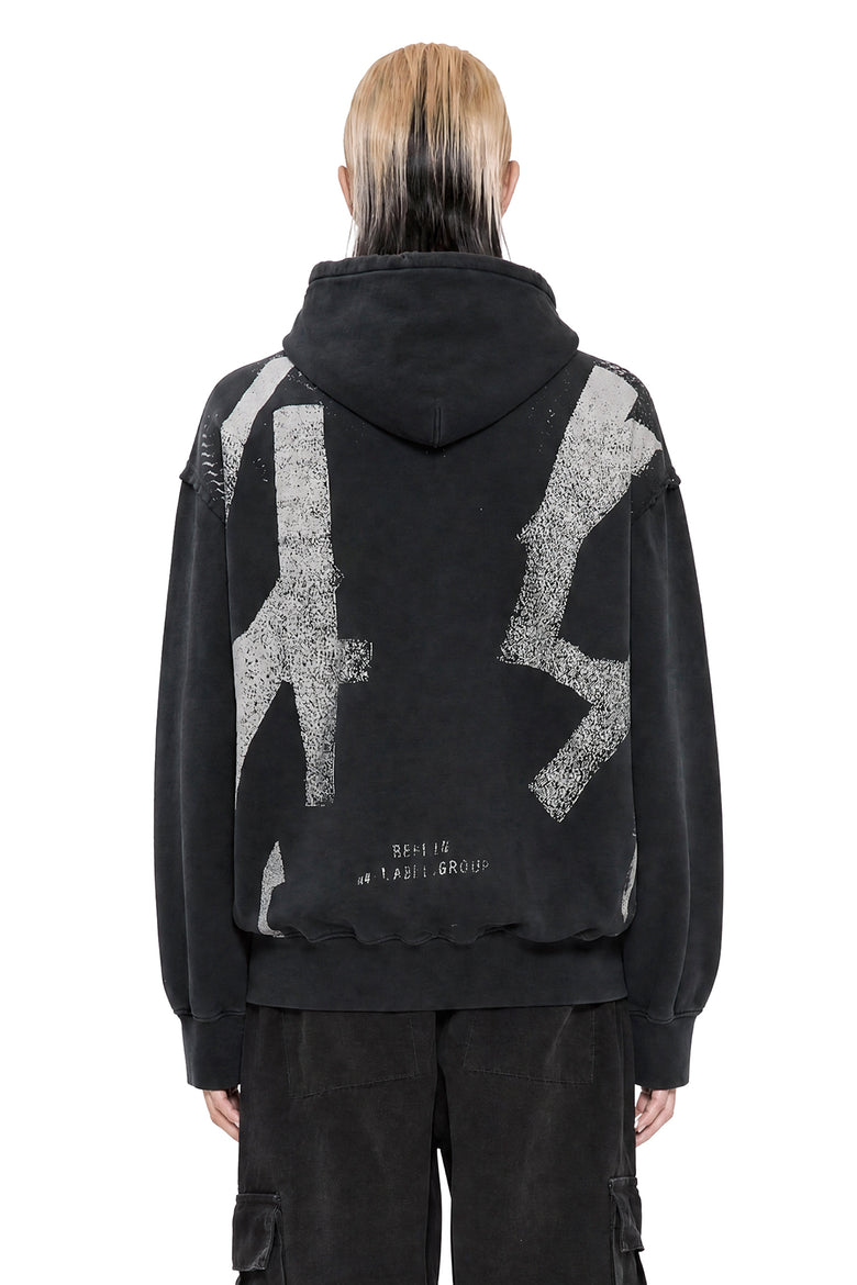 44 LABEL GROUP Patchwork Hoodie man
