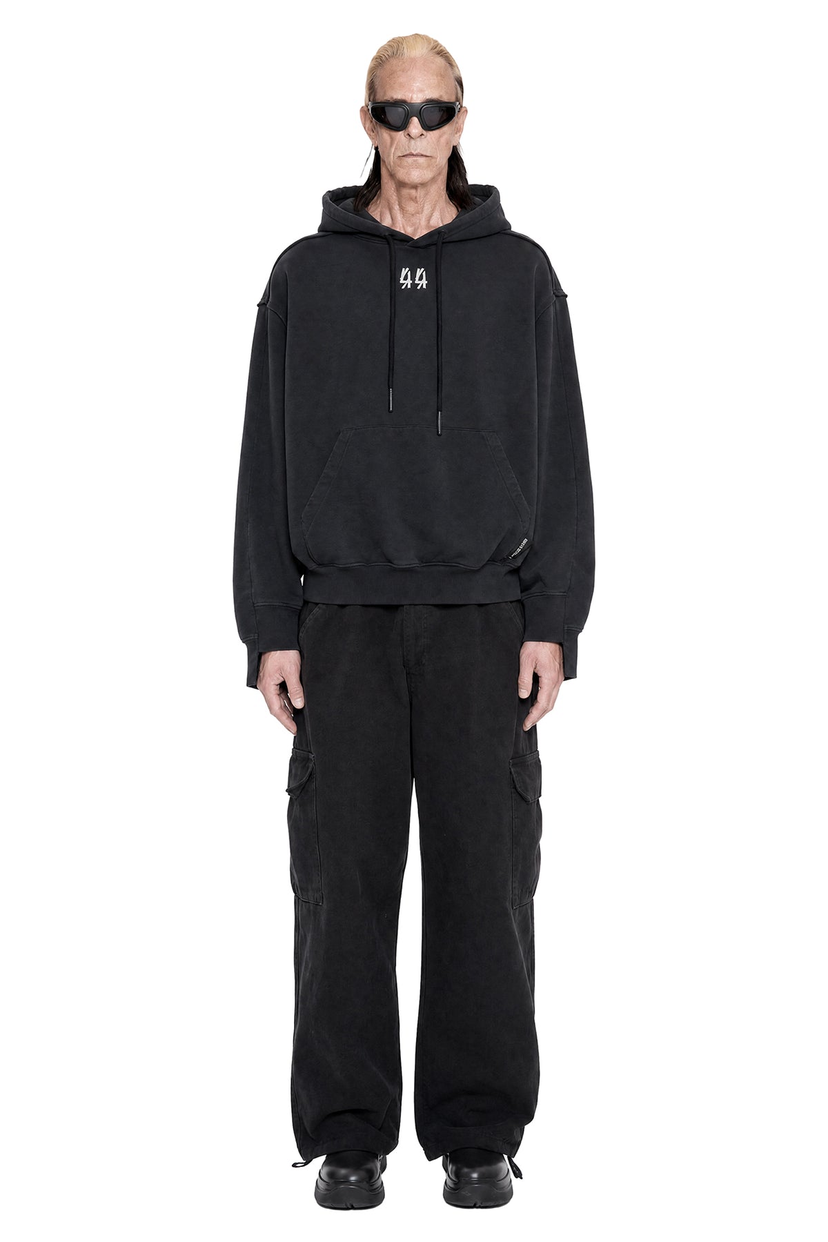 44 LABEL GROUP Patchwork Hoodie man