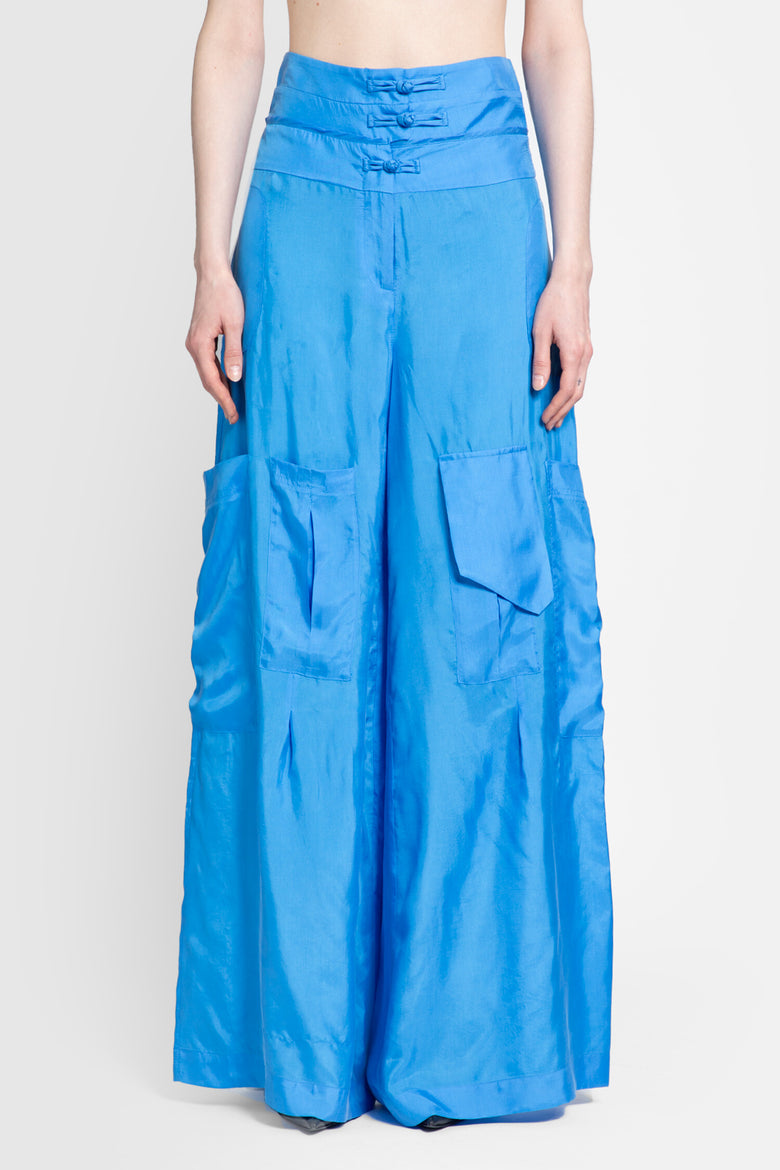 LISA VON TANG WOMAN BLUE TROUSERS