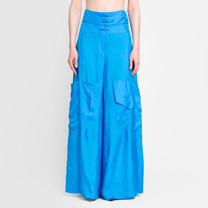 LISA VON TANG WOMAN BLUE TROUSERS