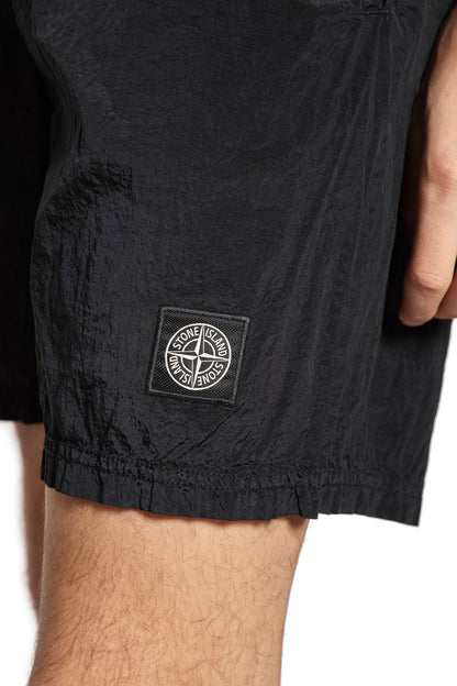 STONE ISLAND MAN BLACK SWIMWEAR