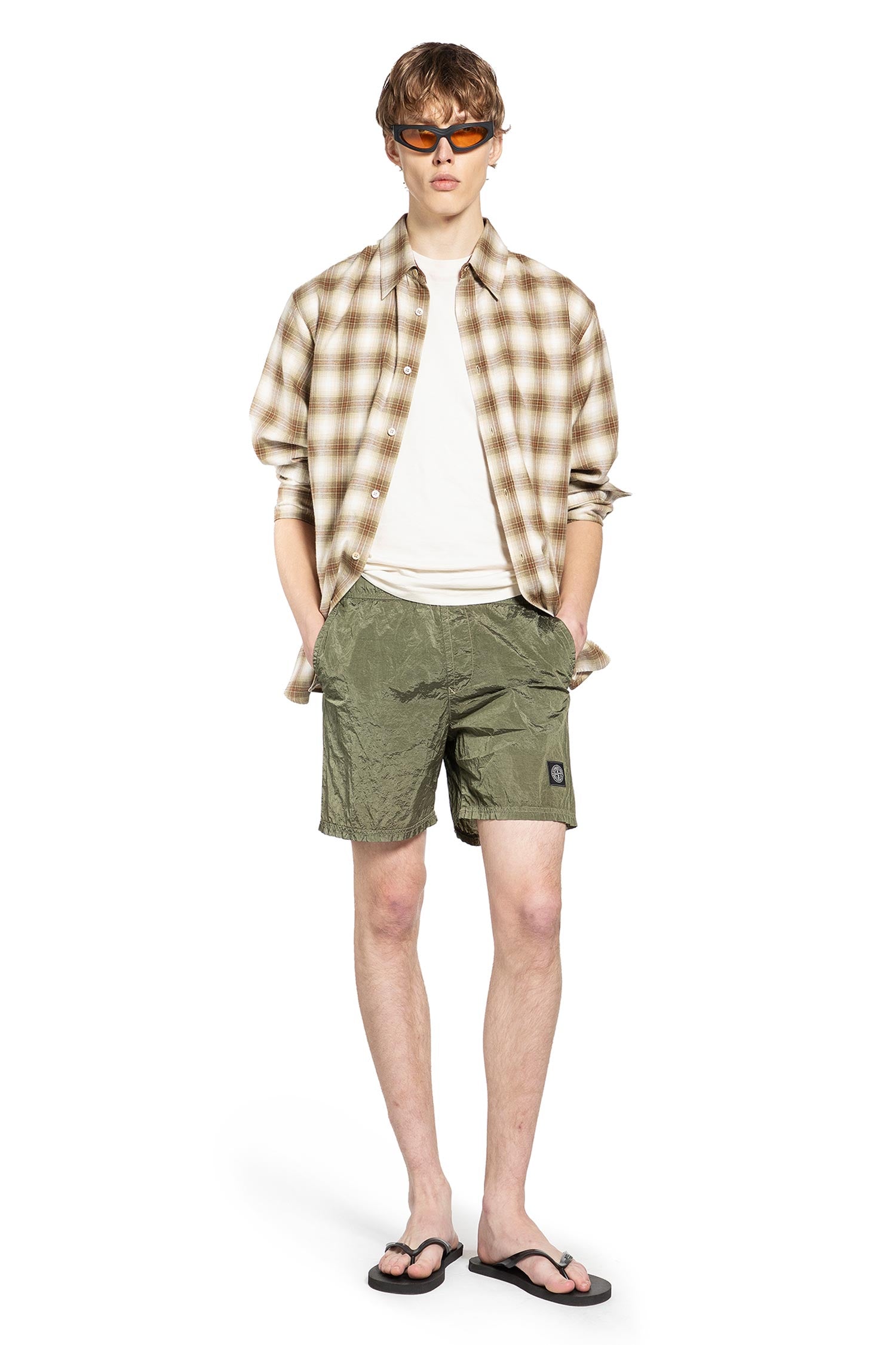 B100004 Nylon Metal Swim Shorts