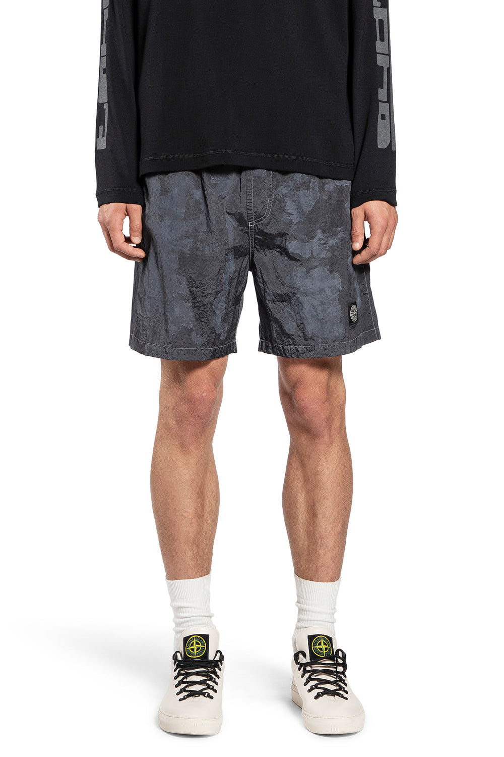 STONE ISLAND MAN GREY SWIMWEAR