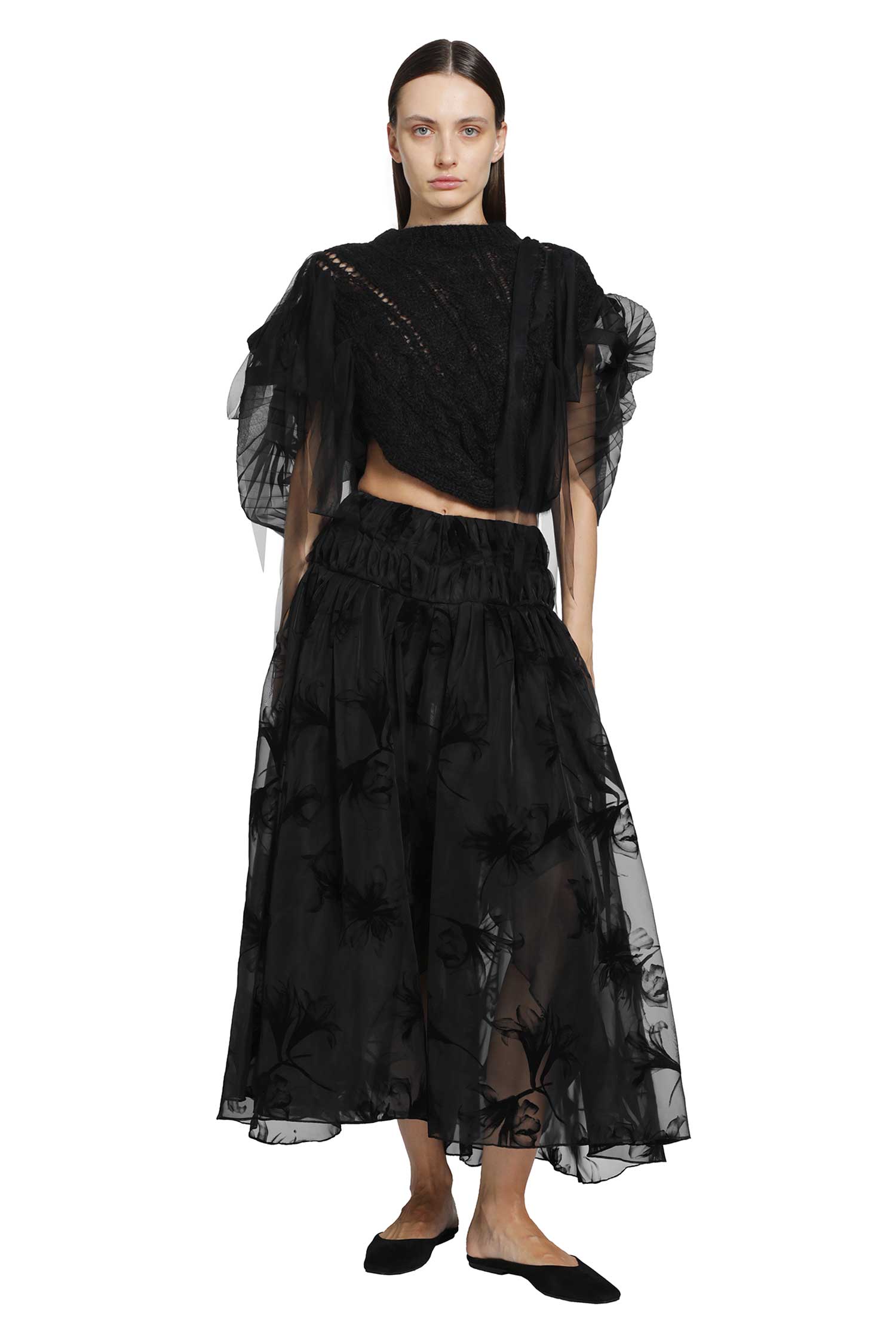 Francisca Pleated Hand-Knit Vest