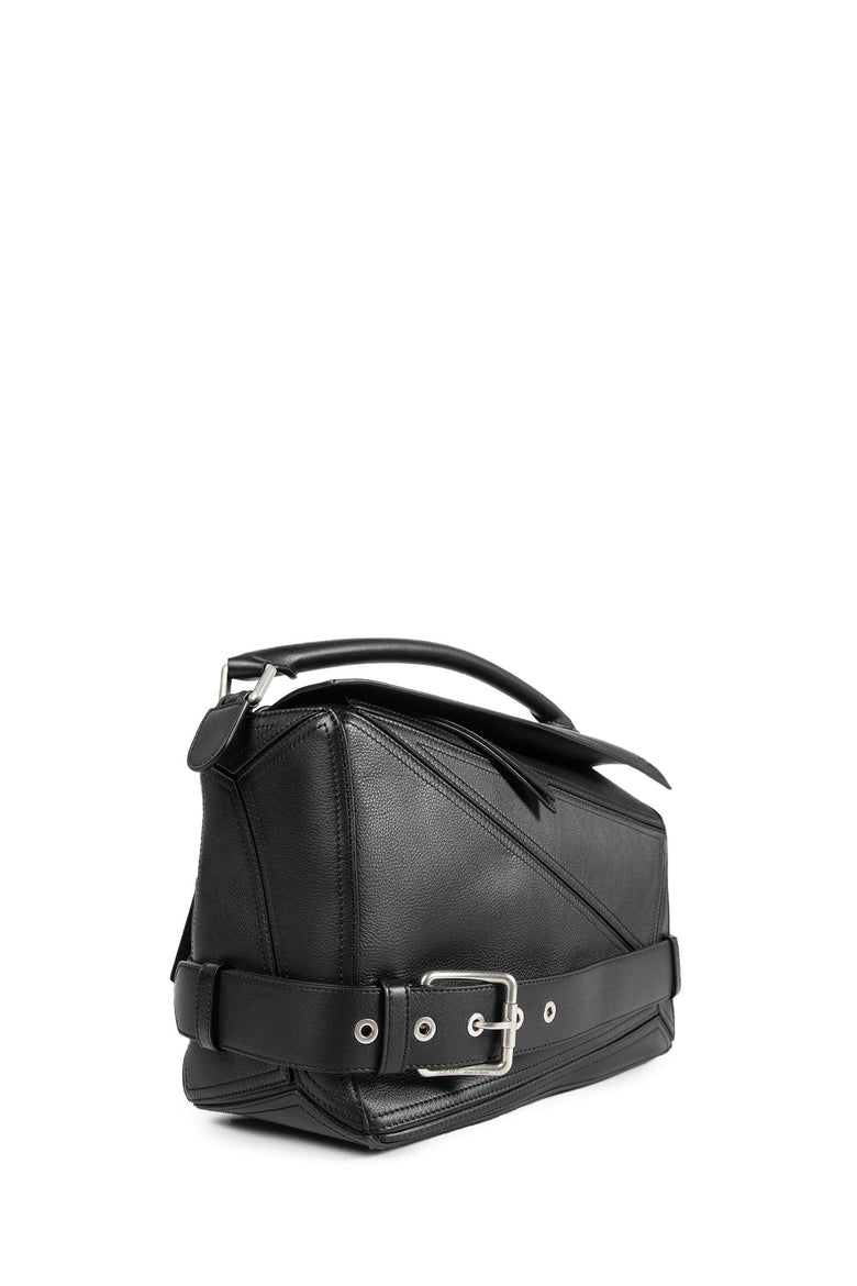 Large Puzzle Biker Bag in Shiny Calfskin