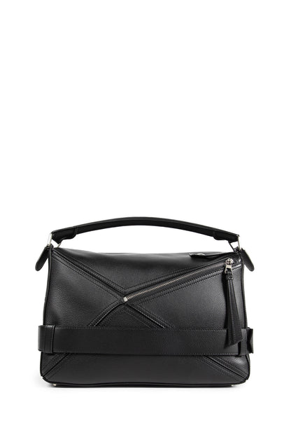 Large Puzzle Biker Bag in Shiny Calfskin