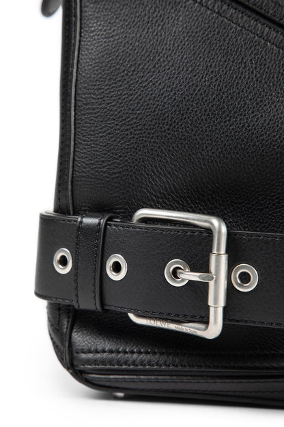 Large Puzzle Biker Bag in Shiny Calfskin
