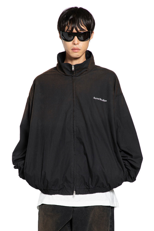 Washed Logo Zipper Jacket