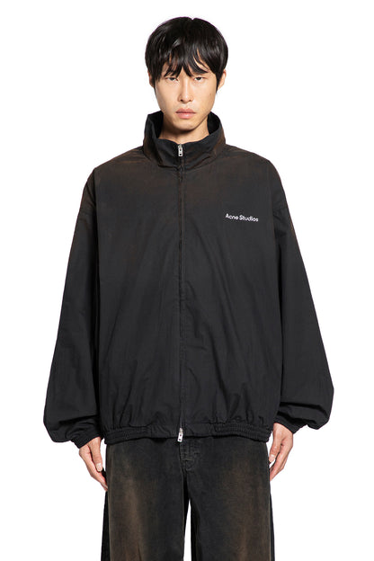 Washed Logo Zipper Jacket