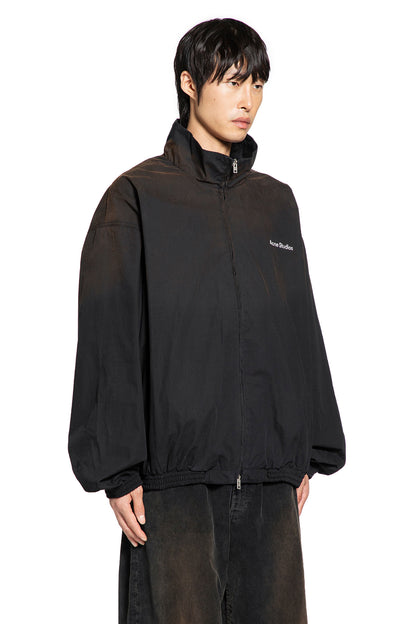 Washed Logo Zipper Jacket
