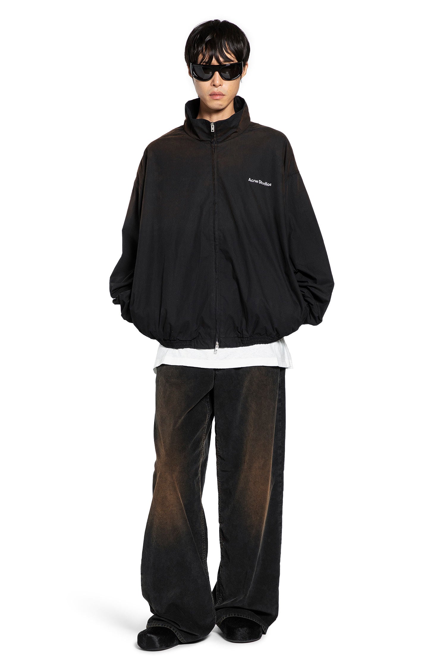 ACNE STUDIOS Washed Logo Zipper Jacket man