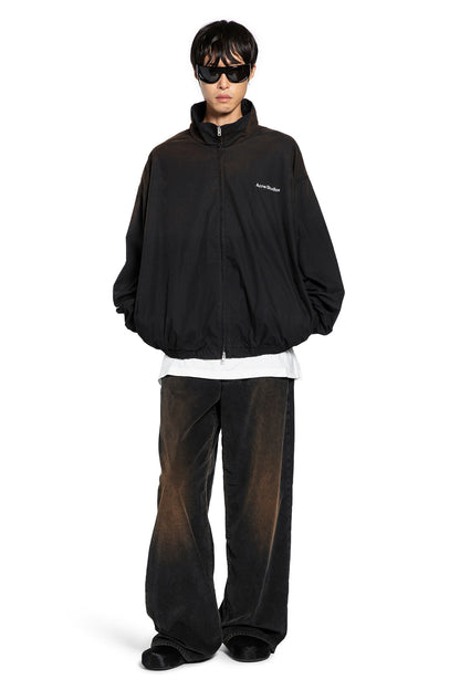 Washed Logo Zipper Jacket