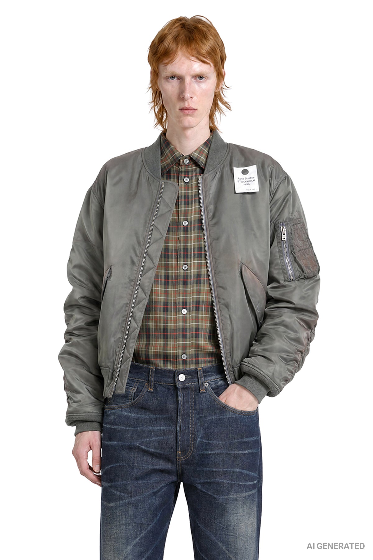 Washed Bomber Jacket