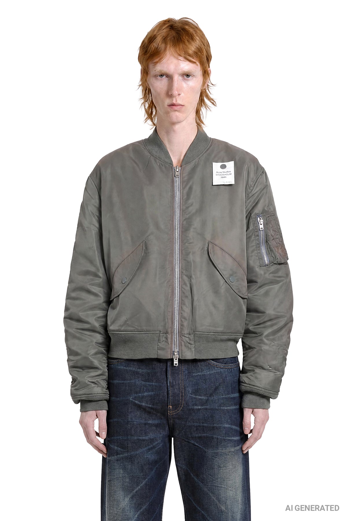 Washed Bomber Jacket