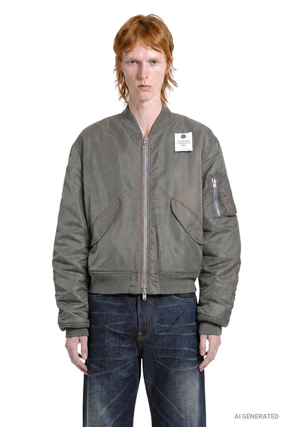 Washed Bomber Jacket