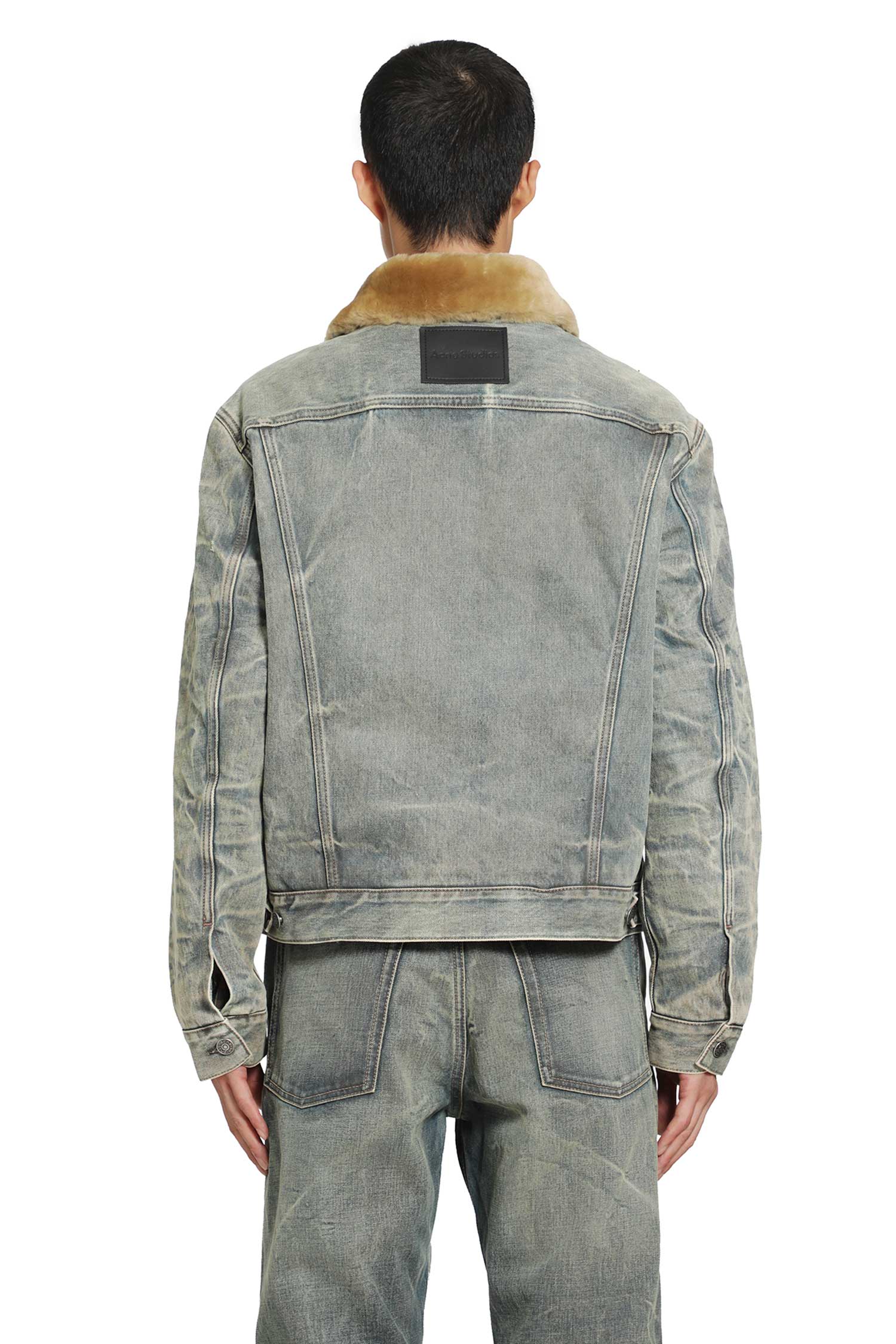Shearling Collar Denim Jacket