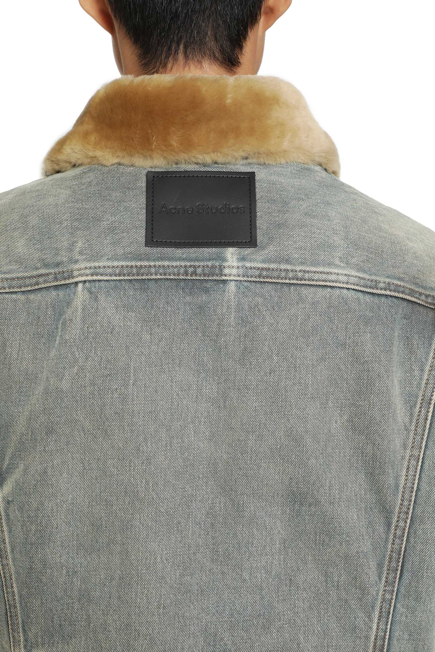 Shearling Collar Denim Jacket