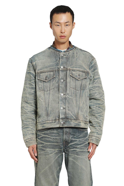 Shearling Collar Denim Jacket