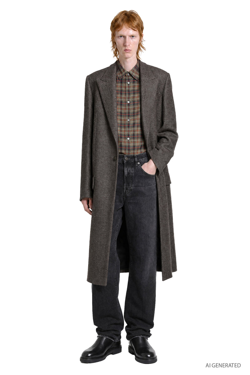 ACNE STUDIOS Wool Single-Breasted Coat man